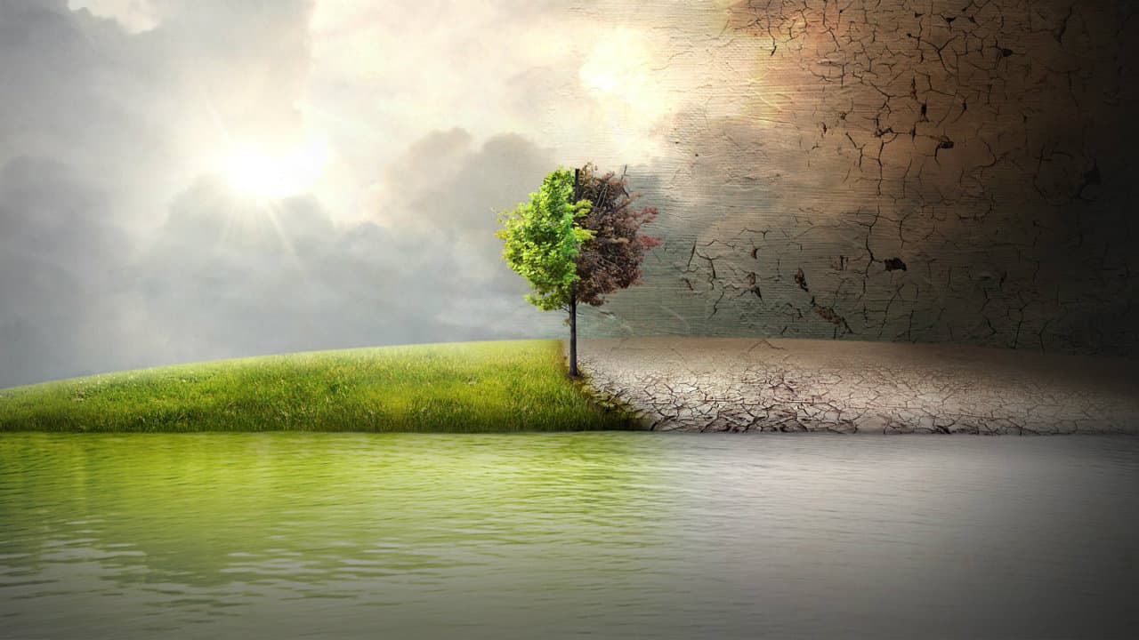 antes de la inundación