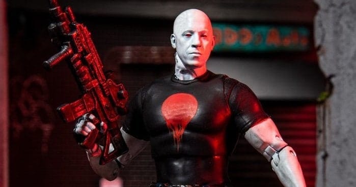 Esta figura de acción muestra a Vin Diesel en pleno modo Bloodshot.