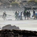 Imágenes de Marvel 'Los Eternos' desde el set revelan a Angelina Jolie como Thena en un traje de superheroína y otros personajes.