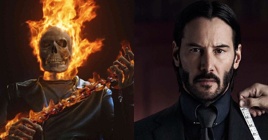 La estrella de 'John Wick', Keanu Reeves, se convierte en Ghost Rider del MCU en un nuevo y espectacular póster de fanáticos.