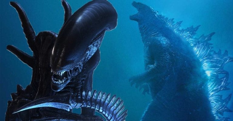 Godzilla se encuentra con un Alien en una aterradora imagen de fanáticos.